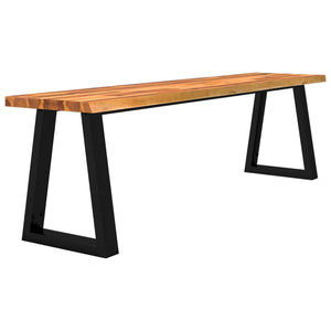 vidaXL Bench with Live Edge 160 cm Solid Wood Acacia