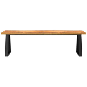 vidaXL Bench with Live Edge 160 cm Solid Wood Acacia