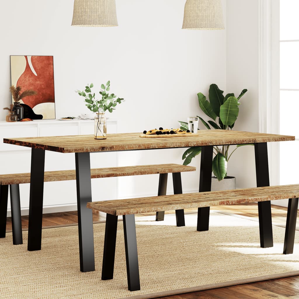 vidaXL Dining Table 150x90x75 cm Solid Wood Acacia