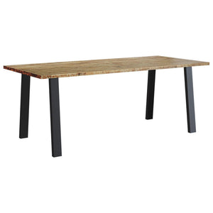 vidaXL Dining Table 200x90x75 cm Solid Wood Acacia