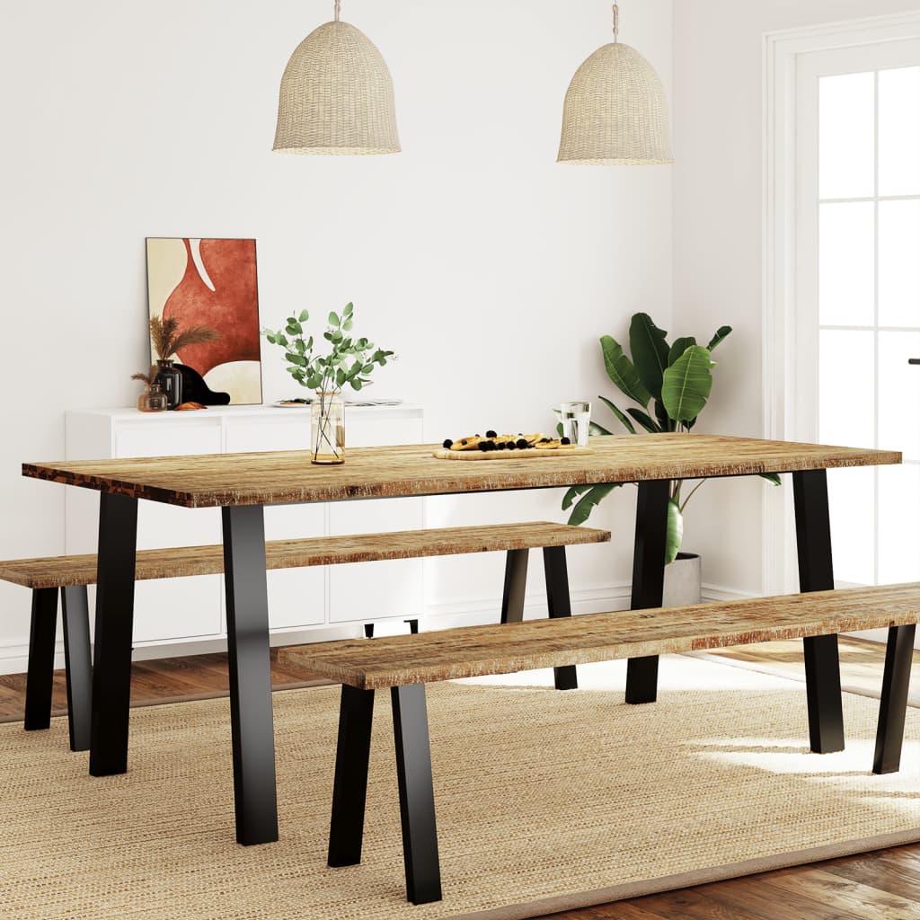 vidaXL Dining Table 200x90x75 cm Solid Wood Acacia