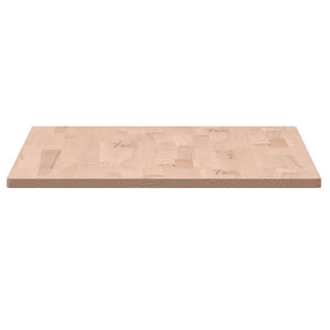 vidaXL Table Top 80x40x1.5 cm Rectangular Solid Wood Beech