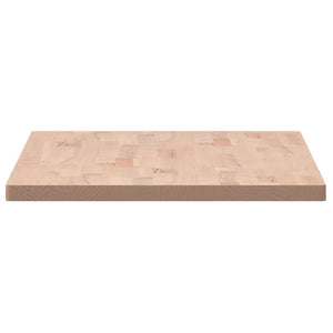 vidaXL Table Top 100x50x2.5 cm Rectangular Solid Wood Beech