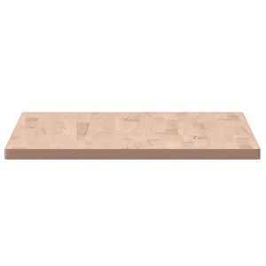 vidaXL Table Top 100x60x2.5 cm Rectangular Solid Wood Beech