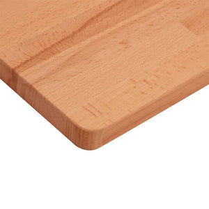 vidaXL Table Top 60x40x1.5 cm Rectangular Solid Wood Beech