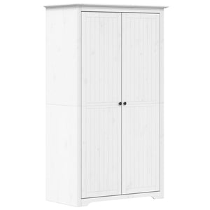 vidaXL Wardrobe BODO White 101x52x176.5 cm Solid Wood Pine