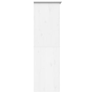 vidaXL Wardrobe BODO White 101x52x176.5 cm Solid Wood Pine