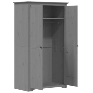 vidaXL Wardrobe BODO Grey 101x52x176.5 cm Solid Wood Pine