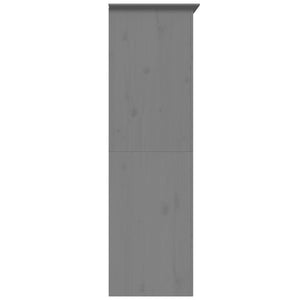 vidaXL Wardrobe BODO Grey 101x52x176.5 cm Solid Wood Pine