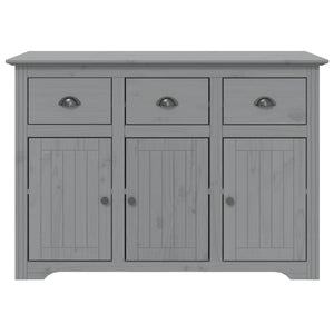 vidaXL Sideboard BODO Grey 115x43x79.5 cm Solid Wood Pine