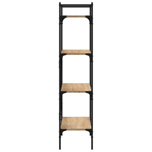 vidaXL Bookcase 4-Tier Sonoma Oak 56x31.5x138.5 cm Engineered Wood