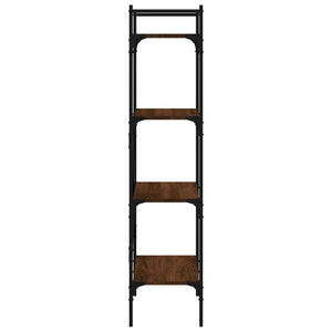 vidaXL Bookcase 4-Tier Brown Oak 56x31.5x138.5 cm Engineered Wood