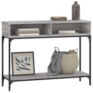 vidaXL Console Table Grey Sonoma 100x30.5x75 cm Engineered Wood