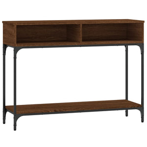 vidaXL Console Table Brown Oak 100x30.5x75 cm Engineered Wood