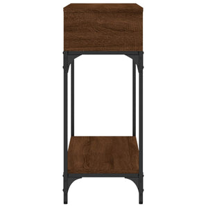 vidaXL Console Table Brown Oak 100x30.5x75 cm Engineered Wood