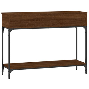 vidaXL Console Table Brown Oak 100x30.5x75 cm Engineered Wood