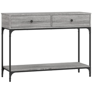 vidaXL Console Table Grey Sonoma 100x34.5x75 cm Engineered Wood