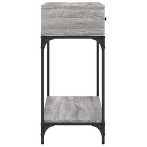 vidaXL Console Table Grey Sonoma 100x34.5x75 cm Engineered Wood