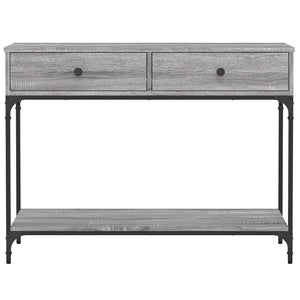 vidaXL Console Table Grey Sonoma 100x34.5x75 cm Engineered Wood