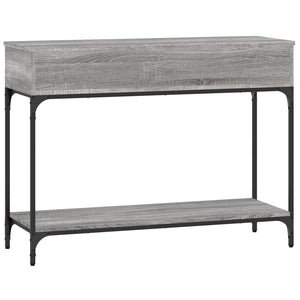 vidaXL Console Table Grey Sonoma 100x34.5x75 cm Engineered Wood