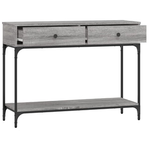 vidaXL Console Table Grey Sonoma 100x34.5x75 cm Engineered Wood