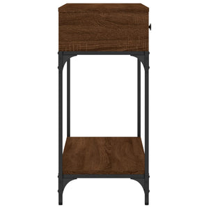 vidaXL Console Table Brown Oak 100x34.5x75 cm Engineered Wood