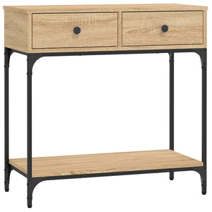 vidaXL Console Table Sonoma Oak 75x34.5x75 cm Engineered Wood