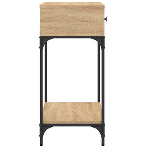 vidaXL Console Table Sonoma Oak 75x34.5x75 cm Engineered Wood