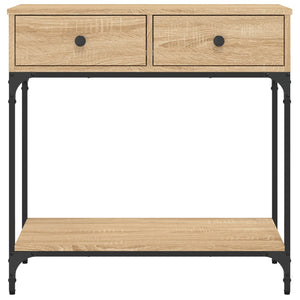 vidaXL Console Table Sonoma Oak 75x34.5x75 cm Engineered Wood