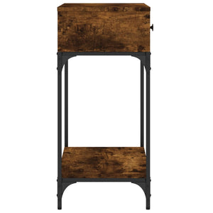 vidaXL Console Table Smoked Oak 75x34.5x75 cm Engineered Wood