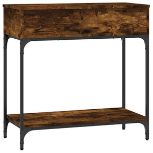 vidaXL Console Table Smoked Oak 75x34.5x75 cm Engineered Wood