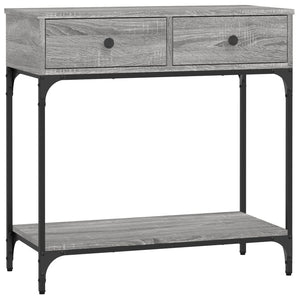 vidaXL Console Table Grey Sonoma 75x34.5x75 cm Engineered Wood