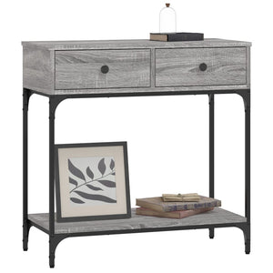 vidaXL Console Table Grey Sonoma 75x34.5x75 cm Engineered Wood