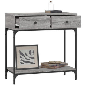 vidaXL Console Table Grey Sonoma 75x34.5x75 cm Engineered Wood