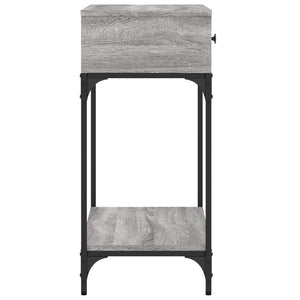 vidaXL Console Table Grey Sonoma 75x34.5x75 cm Engineered Wood