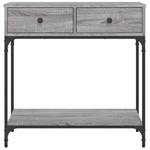 vidaXL Console Table Grey Sonoma 75x34.5x75 cm Engineered Wood