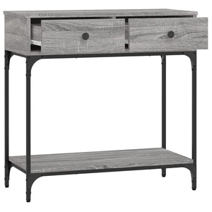 vidaXL Console Table Grey Sonoma 75x34.5x75 cm Engineered Wood