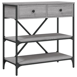 vidaXL Console Table Grey Sonoma 75x34.5x75 cm Engineered Wood