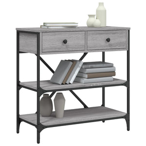 vidaXL Console Table Grey Sonoma 75x34.5x75 cm Engineered Wood