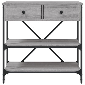 vidaXL Console Table Grey Sonoma 75x34.5x75 cm Engineered Wood