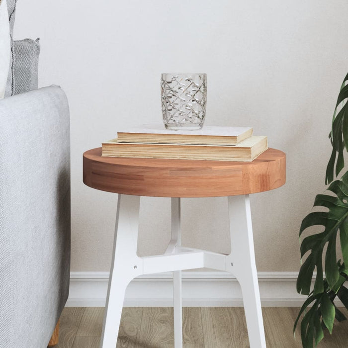 vidaXL Table Top Ø30x4 cm Round Solid Wood Beech