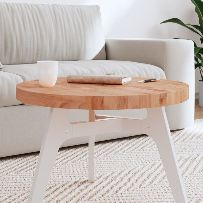 vidaXL Table Top Ø60x4 cm Round Solid Wood Beech