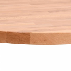 vidaXL Table Top Ø80x4 cm Round Solid Wood Beech