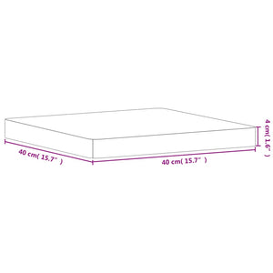 vidaXL Table Top 40x40x4 cm Square Solid Wood Beech