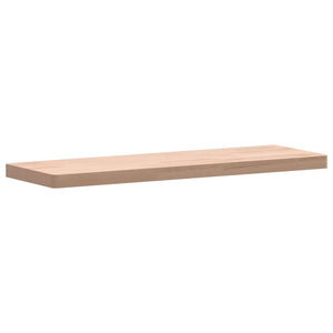 vidaXL Wall Shelf 60x20x2.5 cm Solid Wood Beech