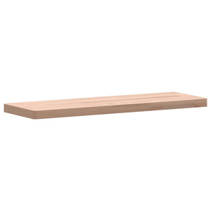 vidaXL Wall Shelf 60x20x2.5 cm Solid Wood Beech