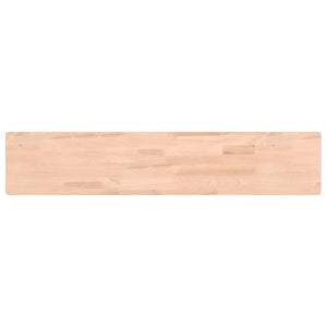 vidaXL Wall Shelf 100x20x4 cm Solid Wood Beech