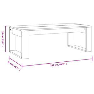 vidaXL Coffee Table Black 102x50x35 cm Engineered Wood