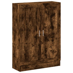 vidaXL Book Cabinet Smoked Oak 82.5x30.5x115 cm Engineered Wood