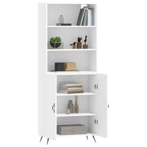 vidaXL Highboard White 69.5x34x180 cm Engineered Wood